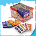 حلوى صلبة بنكهة الفواكه بأربعة نكهات 