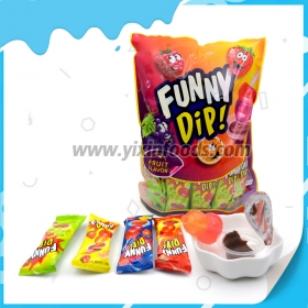 مصاصة غمس مضحكة + مربى الشوكولاتة