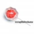 مصاصة دائرية عالية الجودة على شكل زهرة فاكهية 
