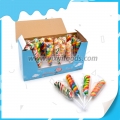 مصاصات تويست سويرل متعددة الألوان، حلوى قوس قزح 