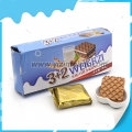 بسكويت ويفر بالحليب والشوكولاتة 3+2 